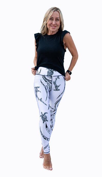 Caribbean Currents - Leggings for Land or Sea