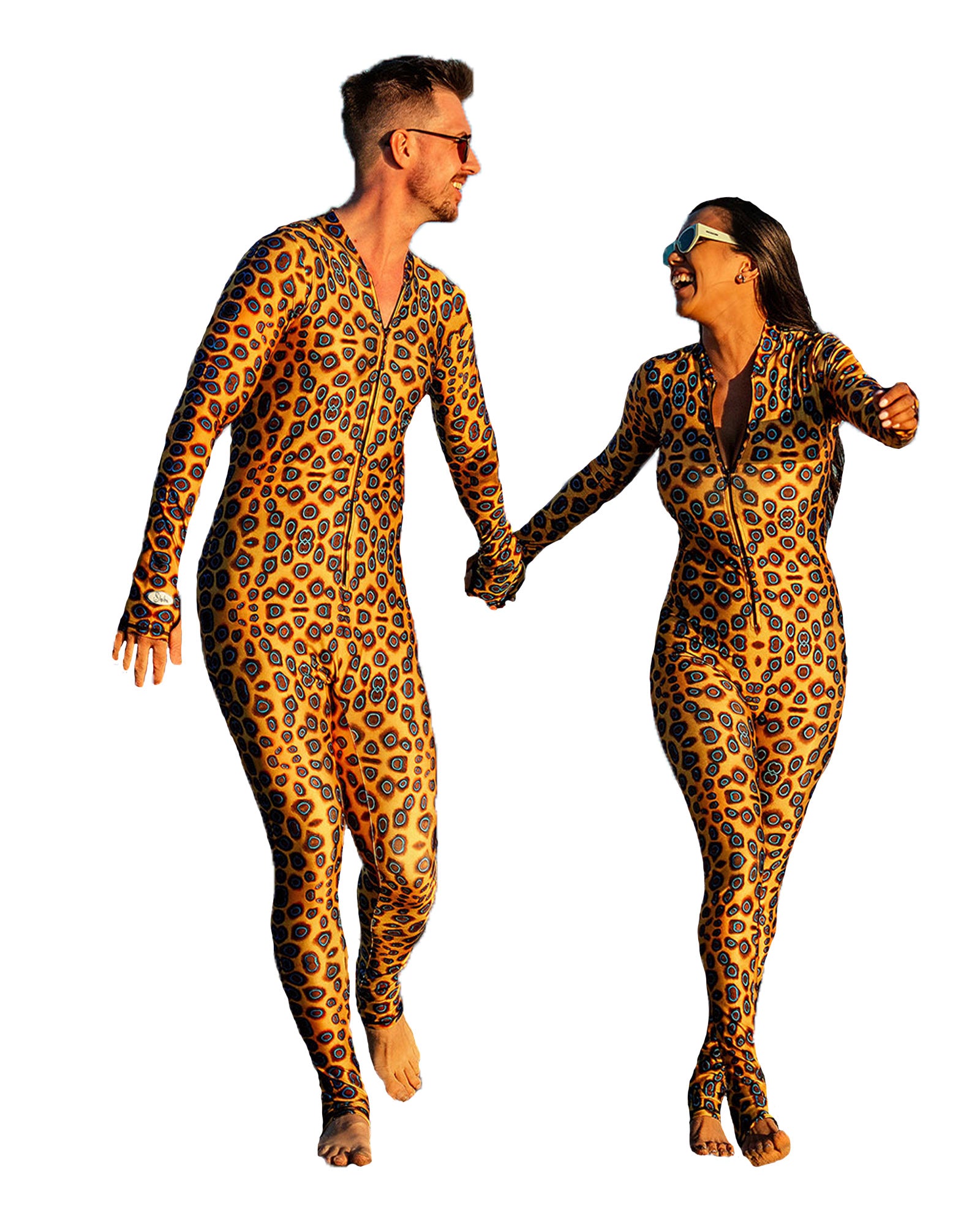 BLUE RINGED OCTOPUS - Front Zippered DiveSkins for Men