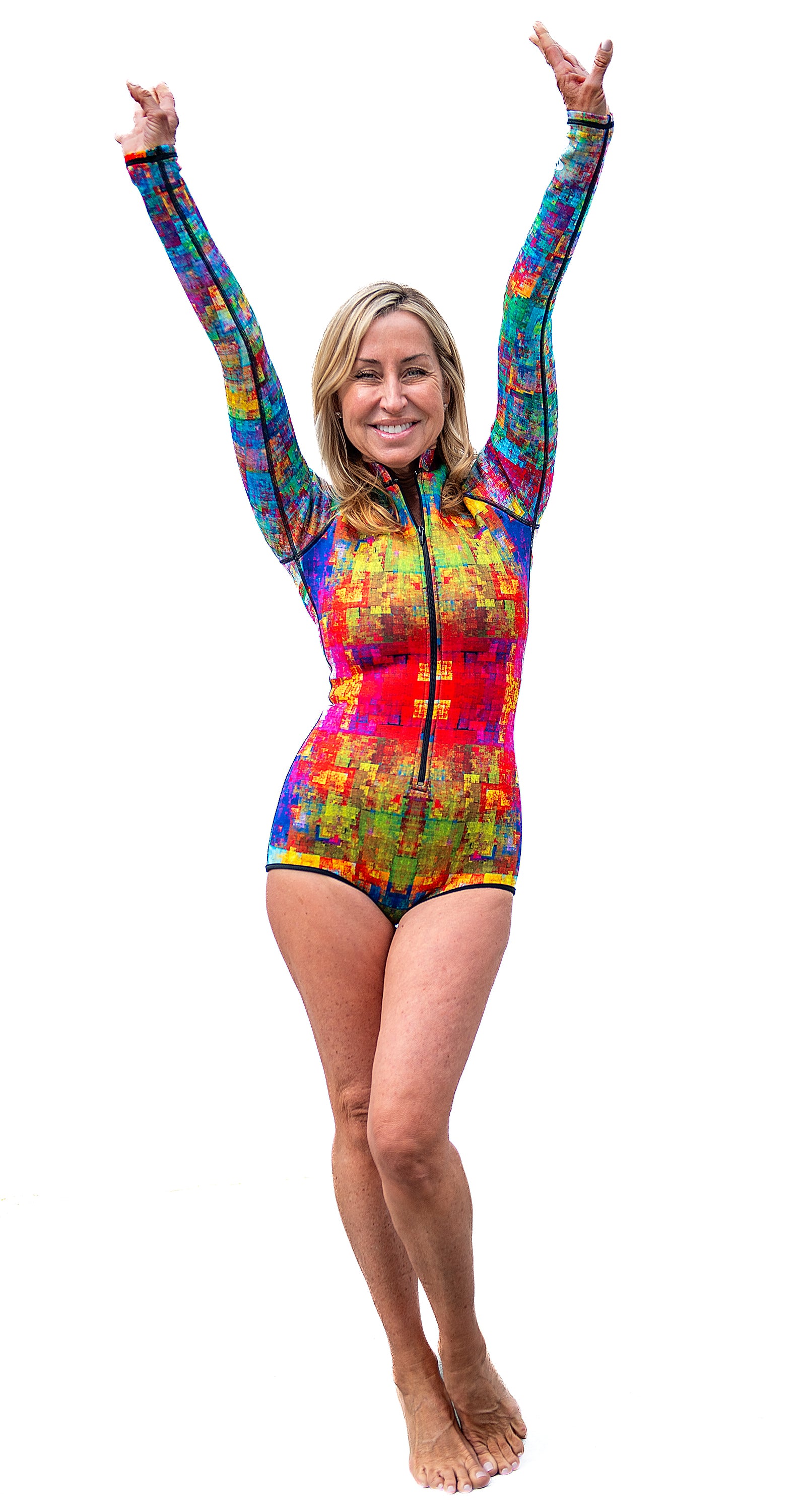 Full Butt Cut Springsuit - Pixelated