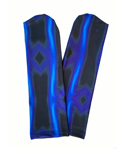 Electric Blue Wave - Front Zippered Diveskin